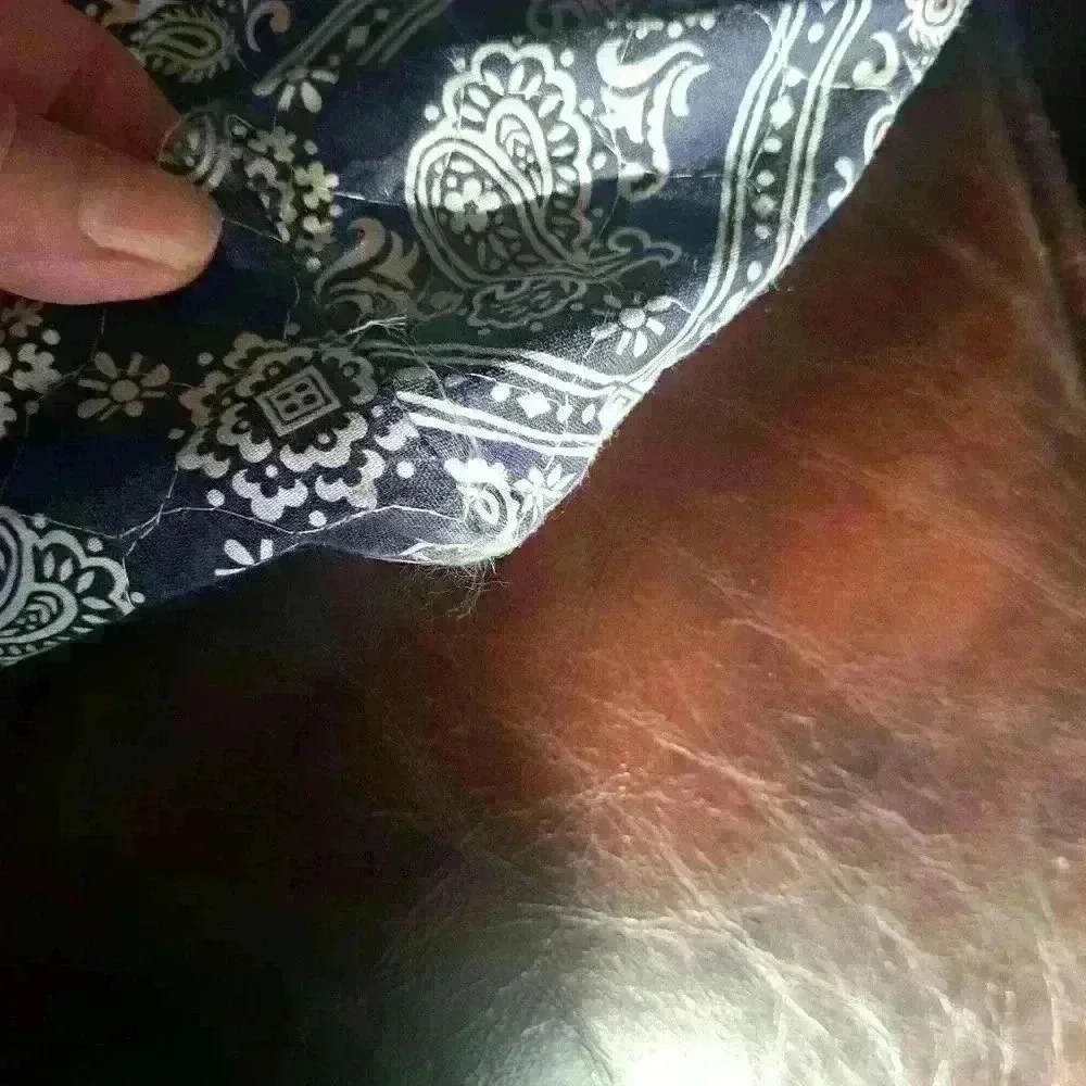 Blue paisley tote bag - Picture 3 of 5